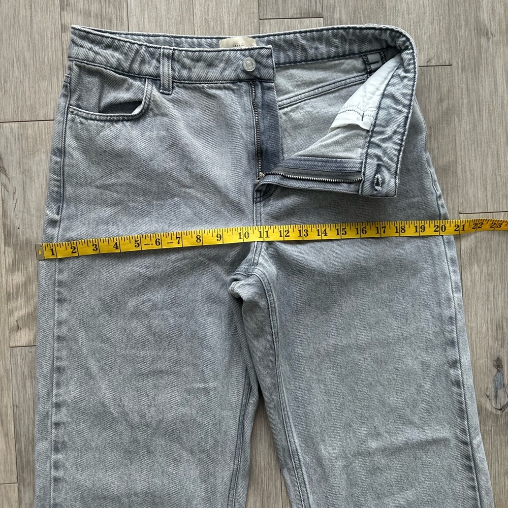 Sezane Gray Wide Leg‎ Trousers- Denim Size 40 - Picture 5 of 11